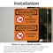 Signmission No Swimming Allowed Bilingual, 5 in W x Rectangle, Vinyl Decal OS-2PACK-WS-D-57-L-12718 - alternate 4
